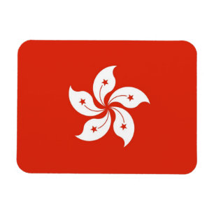 Patriotischer flexibler Magnet mit der Flagge Hong