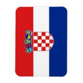 Patriotischer flexibler Magnet mit der Flagge Kroa (Vertikal)