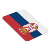 Patriotischer flexibler Magnet mit der Flagge Serb (Rechte Seite)