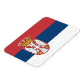 Patriotischer flexibler Magnet mit der Flagge Serb (Linke Seite)