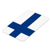 Patriotischer flexibler Magnet mit finnischer Flag (Linke Seite)