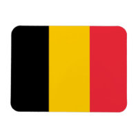 Patriotischer flexibler Magnet mit Flagge Belgiens