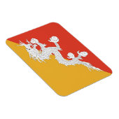 Patriotischer flexibler Magnet mit Flagge Bhutans (Rechte Seite)