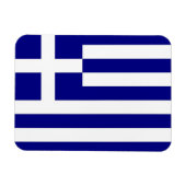 Patriotischer flexibler Magnet mit Flagge Griechen (Horizontal)