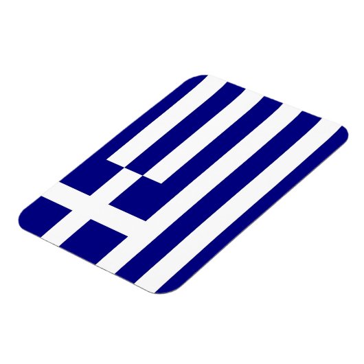 Patriotischer flexibler Magnet mit Flagge Griechen (Linke Seite)