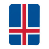 Patriotischer flexibler Magnet mit Flagge Islands (Vertikal)