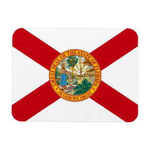 Patriotischer flexibler Magnet mit Florida-Flagge