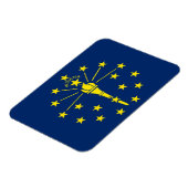 Patriotischer flexibler Magnet mit Indiana-Flagge (Linke Seite)