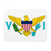 Patriotischer flexibler Magnet mit Jungfrau Island (Horizontal)