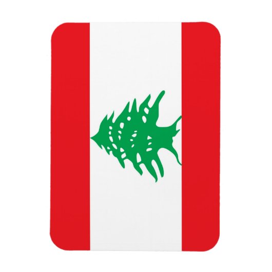 Patriotischer flexibler Magnet mit libanesischer F (Vertikal)