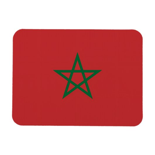 Patriotischer flexibler Magnet mit marokkanischer (Horizontal)