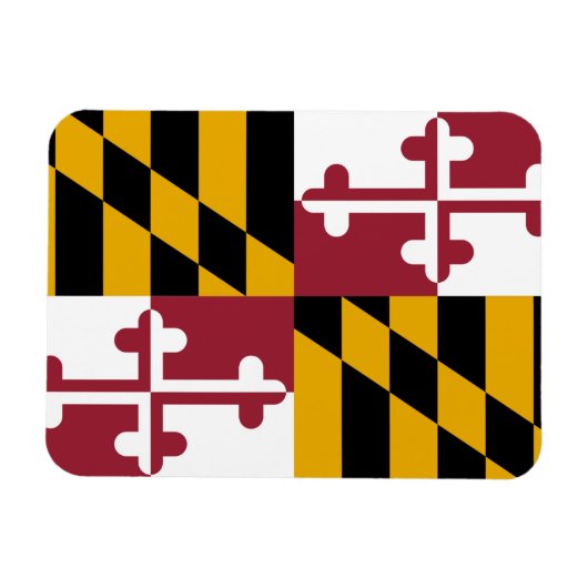 Patriotischer flexibler Magnet mit Maryland-Flagge (Horizontal)