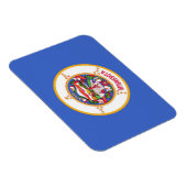 Patriotischer flexibler Magnet mit Minnesota-Flagg (Rechte Seite)