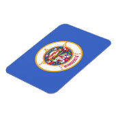 Patriotischer flexibler Magnet mit Minnesota-Flagg (Linke Seite)