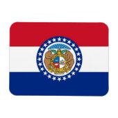 Patriotischer flexibler Magnet mit Missouri-Flagge (Horizontal)