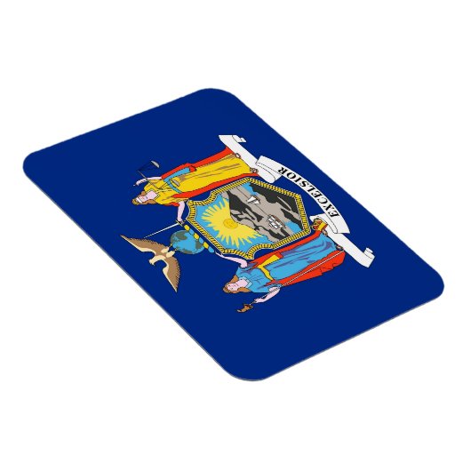 Patriotischer flexibler Magnet mit New Yorker Flag (Rechte Seite)