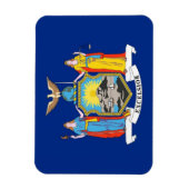 Patriotischer flexibler Magnet mit New Yorker Flag (Vertikal)