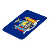 Patriotischer flexibler Magnet mit New Yorker Flag (Linke Seite)