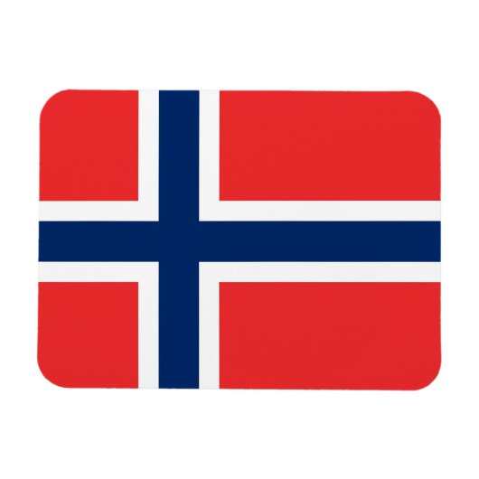 Patriotischer flexibler Magnet mit norwegischer Fl (Horizontal)