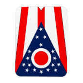 Patriotischer flexibler Magnet mit Ohio-Flagge (Vertikal)