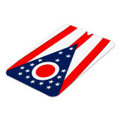 Patriotischer flexibler Magnet mit Ohio-Flagge (Linke Seite)