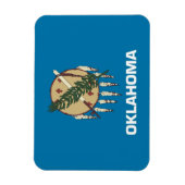 Patriotischer flexibler Magnet mit Oklahoma-Flagge (Vertikal)