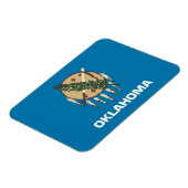 Patriotischer flexibler Magnet mit Oklahoma-Flagge (Linke Seite)