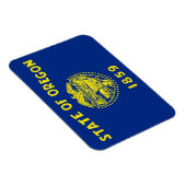 Patriotischer flexibler Magnet mit Oregon-Flagge (Rechte Seite)