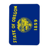 Patriotischer flexibler Magnet mit Oregon-Flagge (Vertikal)
