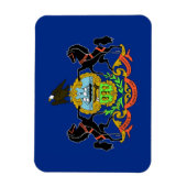 Patriotischer flexibler Magnet mit Pennsylvania-Fl (Vertikal)