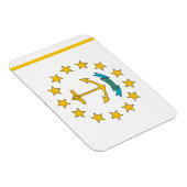 Patriotischer flexibler Magnet mit Rhode Island Fl (Rechte Seite)