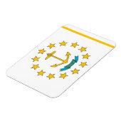 Patriotischer flexibler Magnet mit Rhode Island Fl (Linke Seite)