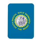 Patriotischer flexibler Magnet mit South Dakota-Fl (Vertikal)