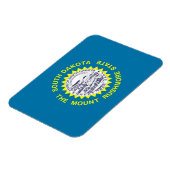 Patriotischer flexibler Magnet mit South Dakota-Fl (Linke Seite)