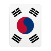Patriotischer flexibler Magnet mit Südkoreaflagge (Vertikal)