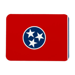 Patriotischer flexibler Magnet mit Tennesseflagge