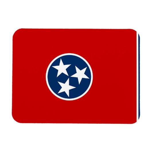 Patriotischer flexibler Magnet mit Tennesseflagge (Horizontal)
