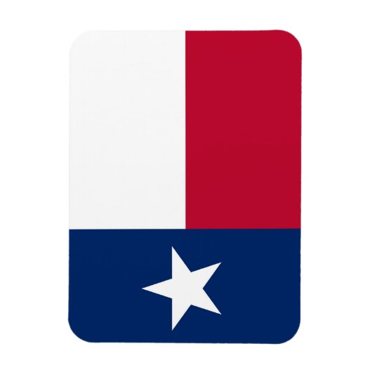 Patriotischer flexibler Magnet mit Texas-Flagge (Vertikal)