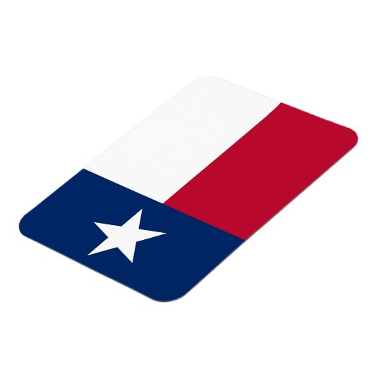 Patriotischer flexibler Magnet mit Texas-Flagge (Linke Seite)