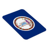 Patriotischer flexibler Magnet mit Virginia-Staats (Rechte Seite)