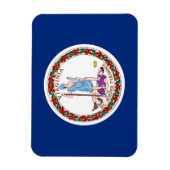 Patriotischer flexibler Magnet mit Virginia-Staats (Vertikal)