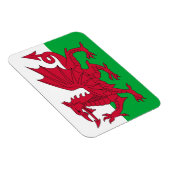 Patriotischer flexibler Magnet mit Wales-Flagge (Rechte Seite)