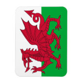 Patriotischer flexibler Magnet mit Wales-Flagge (Vertikal)