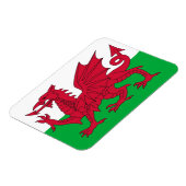 Patriotischer flexibler Magnet mit Wales-Flagge (Linke Seite)