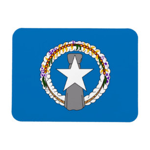 Patriotischer flexibler Magnet Northern Mariana Fl