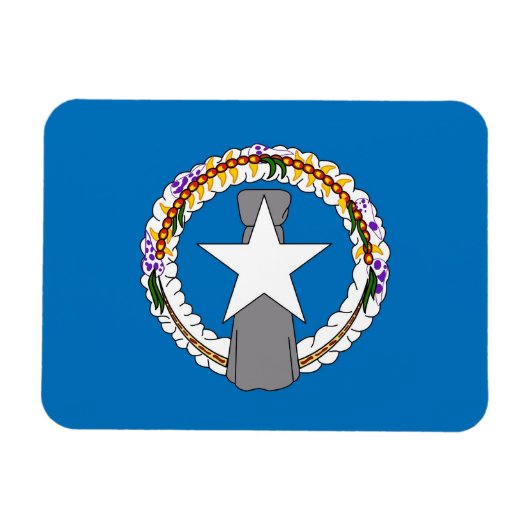 Patriotischer flexibler Magnet Northern Mariana Fl (Horizontal)