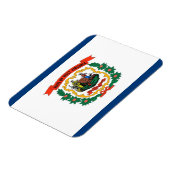 Patriotischer flexibler Magnet, West Virginia-Flag Magnet (Linke Seite)