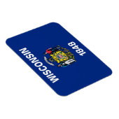 Patriotischer flexibler Magnet, Wisconsin-Staatsfl Magnet (Rechte Seite)