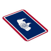 Patriotischer flexibler Magnet, Wyoming State-Flag Magnet (Rechte Seite)