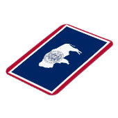 Patriotischer flexibler Magnet, Wyoming State-Flag Magnet (Linke Seite)